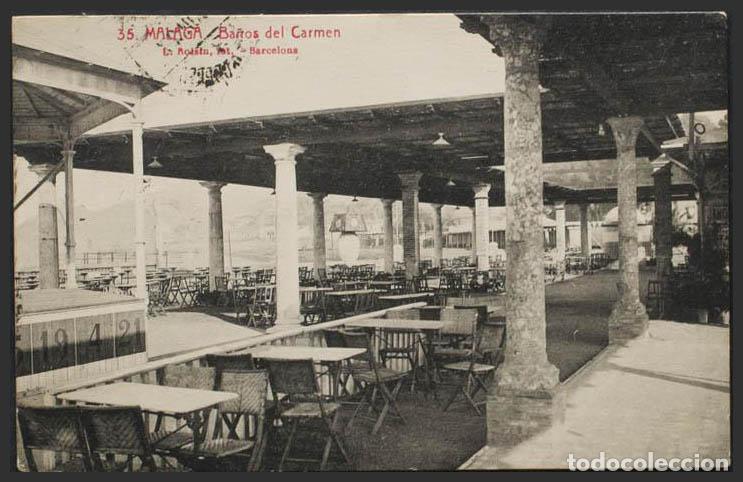 Postales: M&aacute;laga. MALAGA. Ba&ntilde;os del Carmen. - Foto 1