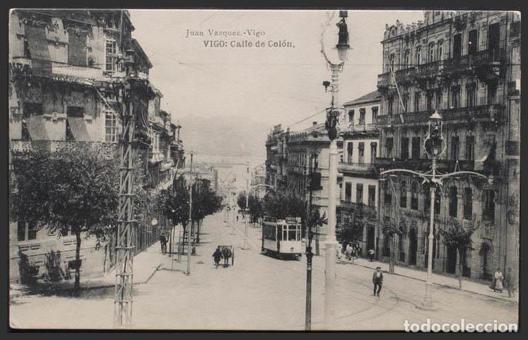 Postales: Pontevedra. VIGO. Calle de Col&oacute;n. - Foto 1
