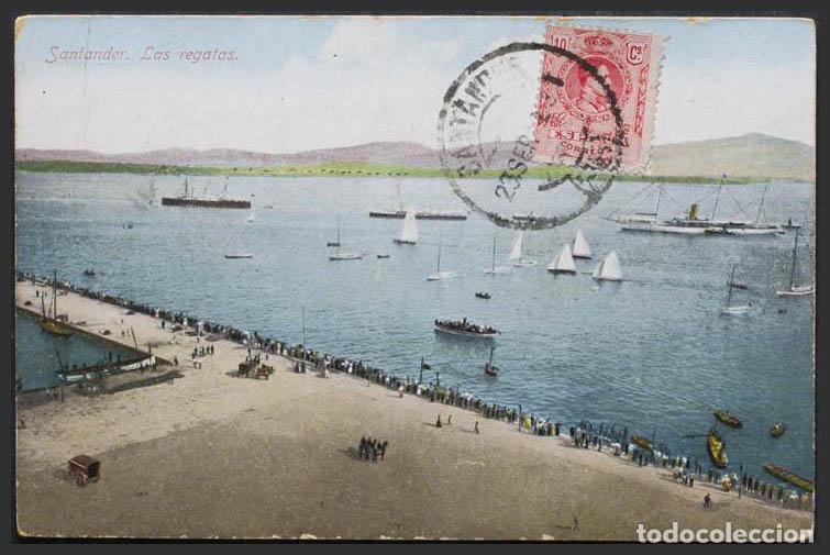 Postales: Cantabria. SANTANDER. Las regatas. - Foto 1
