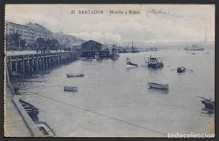 Postales: Cantabria. SANTANDER. Muelle y Bah&iacute;a. - Foto 1