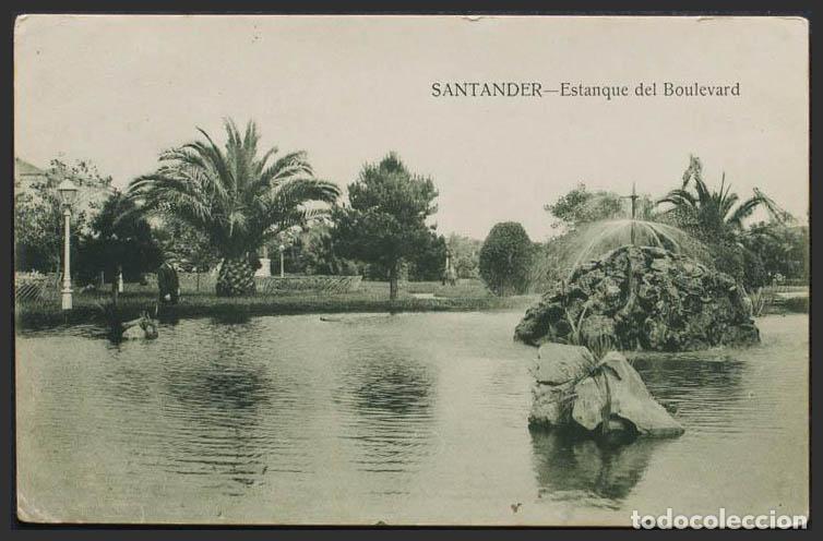 Postales: Cantabria. SANTANDER. Estanque del Boulevard. - Foto 1