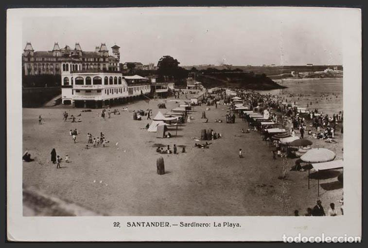 Postales: Cantabria. SANTANDER. Sardinero la playa. - Foto 1