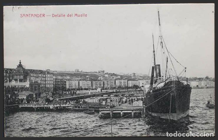 Postales: Cantabria. SANTANDER. Detalle del muelle. - Foto 1