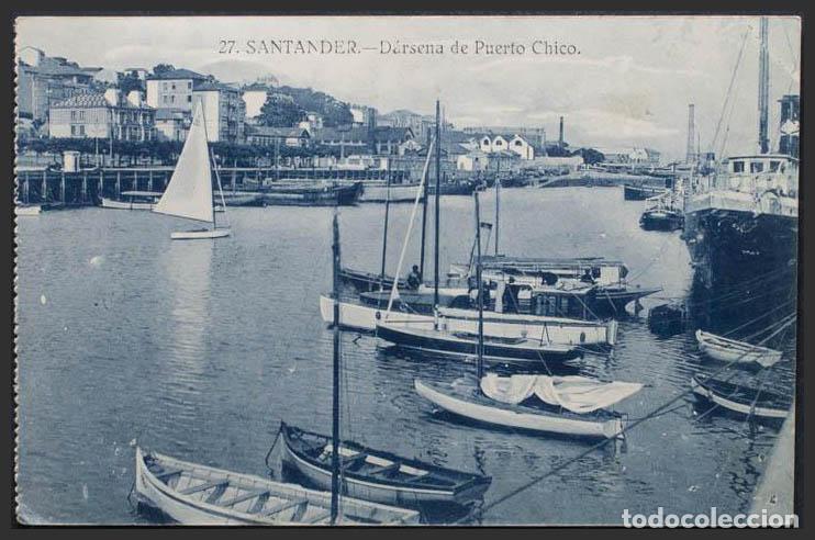 Postales: Cantabria. SANTANDER. D&aacute;rsena de Puerto Chico. - Foto 1