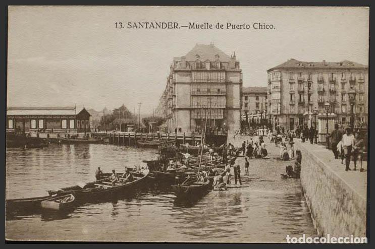 Postales: Cantabria. SANTANDER. Muelle de Puerto Chico. - Foto 1