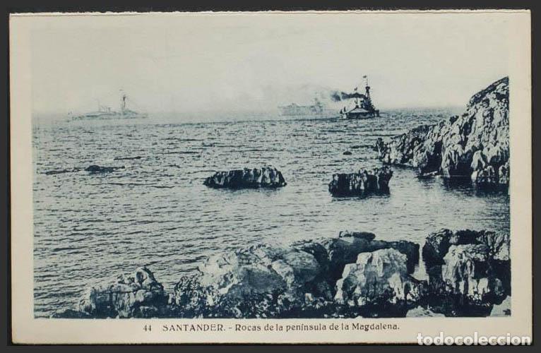 Postales: Cantabria. SANTANDER. Rocas de la pen&iacute;nsula de la Magdalena. - Foto 1