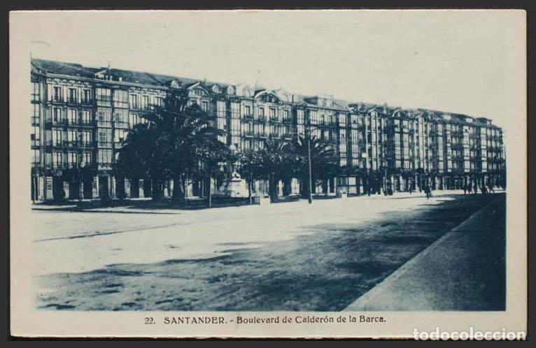 Postales: Cantabria. SANTANDER. Boulevard de Calder&oacute;n de la Barca. - Foto 1