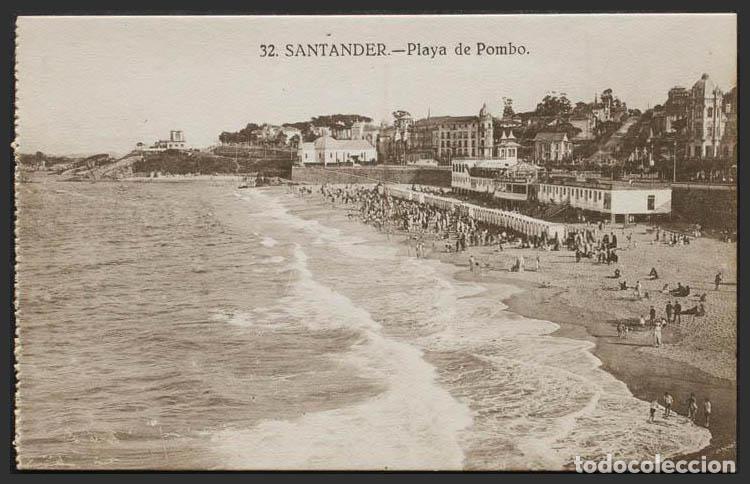 Postales: Cantabria. SANTANDER. Playa de Pombo. - Foto 1