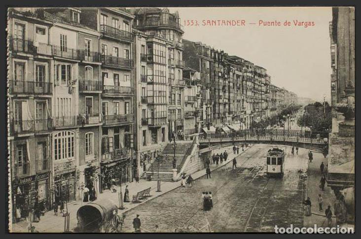 Postales: Cantabria. SANTANDER. Puente de Vargas. - Foto 1