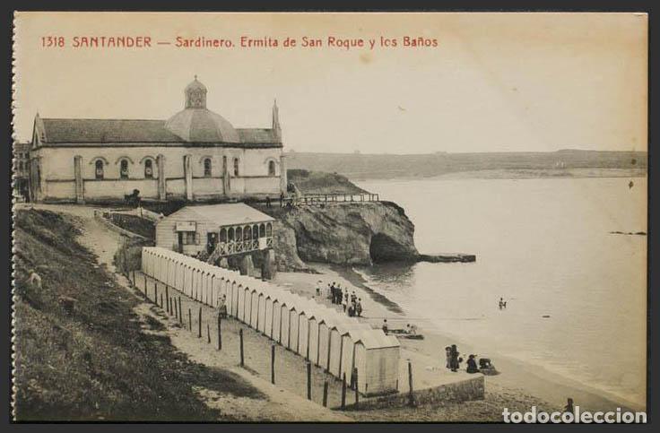 Postales: Cantabria. SANTANDER. Ermita de San Roque y los Ba&ntilde;os. - Foto 1