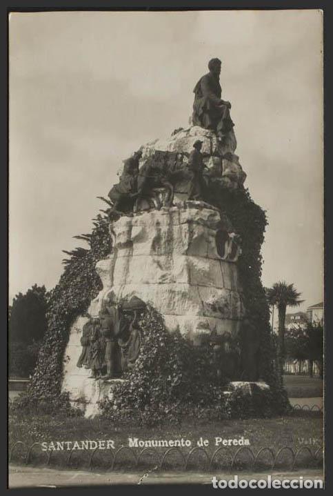 Postales: Cantabria. SANTANDER. Monumento a Pereda. - Foto 1