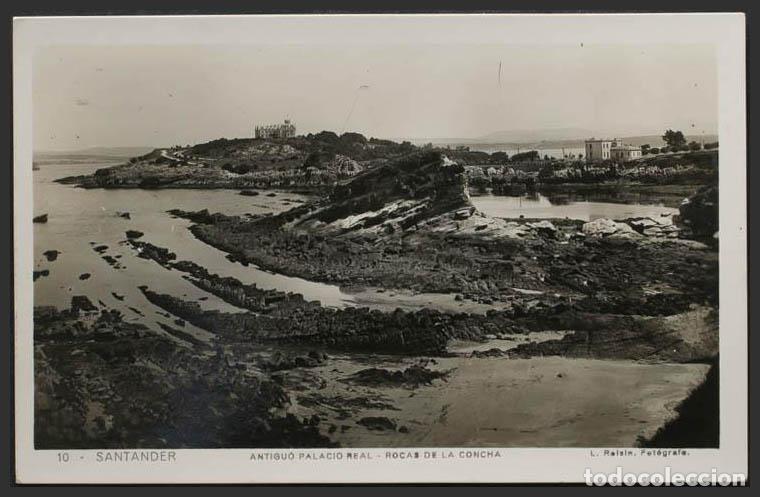 Postales: Cantabria. SANTANDER. Antiguo Palacio Real. Rocas de la Concha. - Foto 1