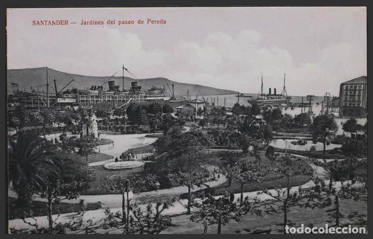 Postales: Cantabria. SANTANDER. Jardines del paseo de Pereda. - Foto 1