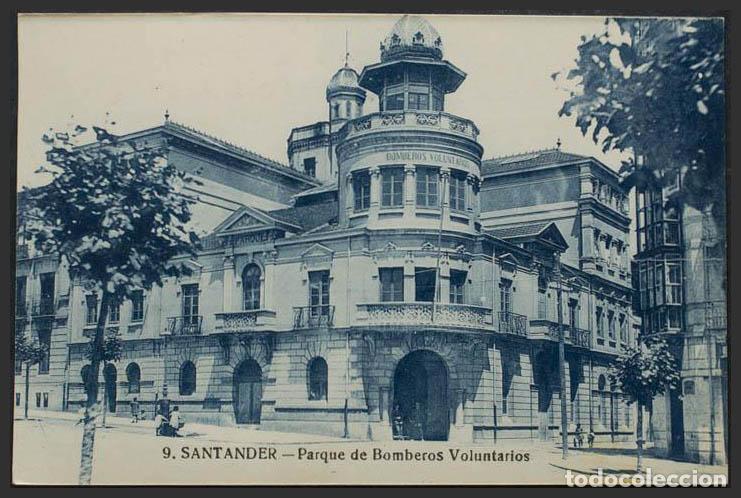 Postales: Cantabria. SANTANDER. Parque de Bomberos voluntarios. - Foto 1