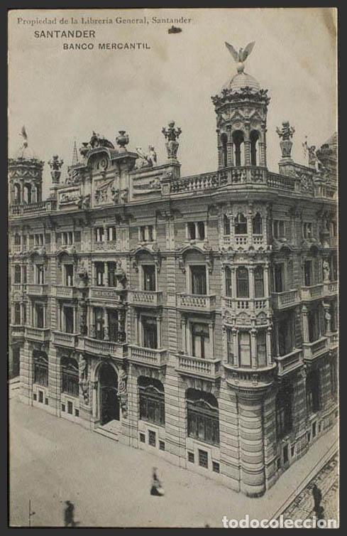 Postales: Cantabria. SANTANDER. Banco Mercantil. - Foto 1