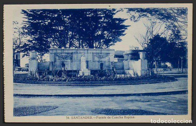 Postales: Cantabria. SANTANDER. Monumento a Concha Espina. - Foto 1