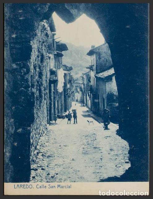 Postales: Cantabria. LAREDO. Calle San Marcial. - Foto 1