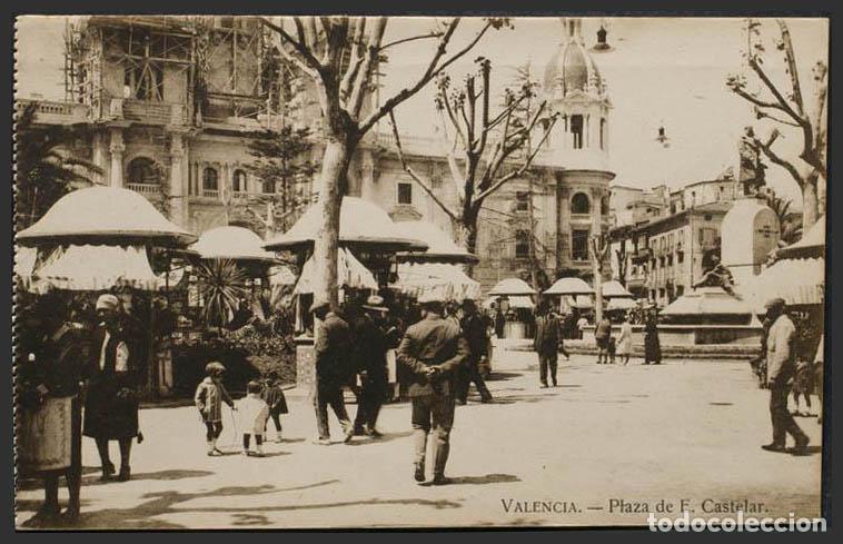 Postales: Valencia. VALENCIA. Plaza de Emilio Castelar. - Foto 1