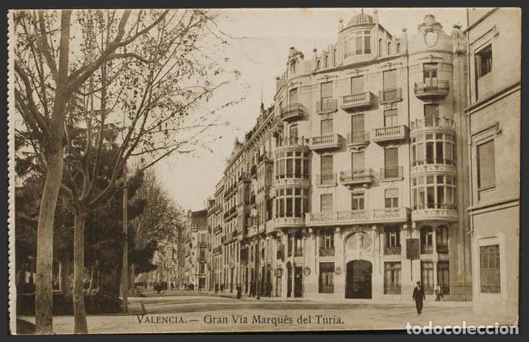 Postales: Valencia. VALENCIA. Gran V&iacute;a Marqu&eacute;s del Turia. - Foto 1