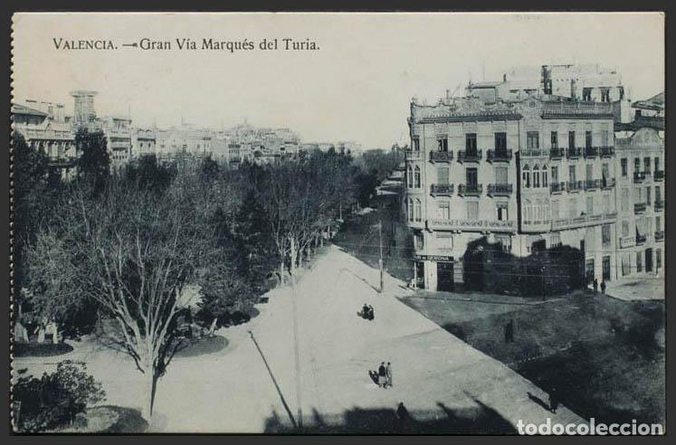Postales: Valencia. VALENCIA. Gran V&iacute;a Marqu&eacute;s del Turia. - Foto 1