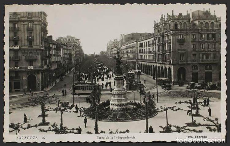 Postales: Zaragoza. ZARAGOZA. Paseo de la Independencia. - Foto 1