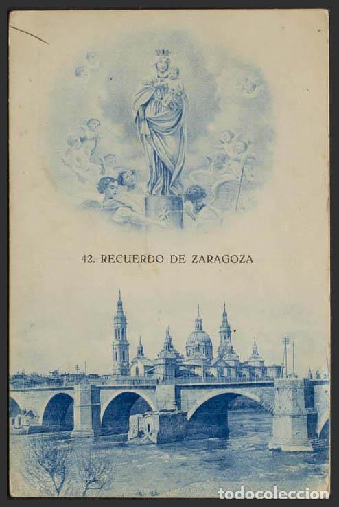 Postales: Zaragoza. ZARAGOZA. Recuerdo de Zaragoza. - Foto 1