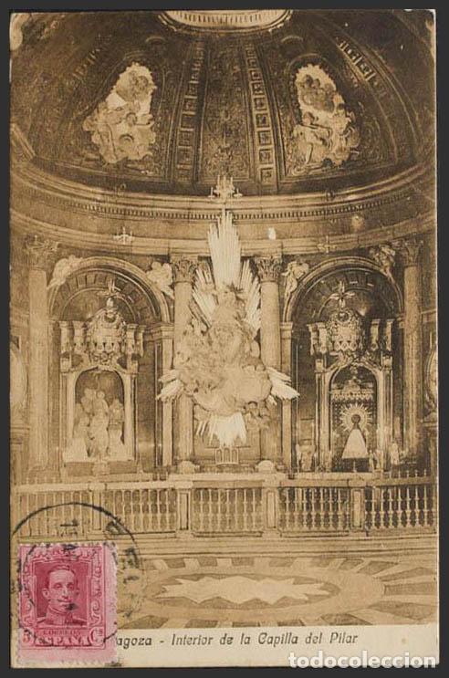Postales: Zaragoza. ZARAGOZA. Interior de la Capilla del Pilar. - Foto 1