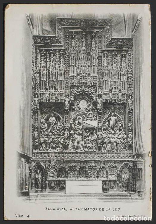 Postales: Zaragoza. ZARAGOZA. Altar Mayor de la Seo. - Foto 1