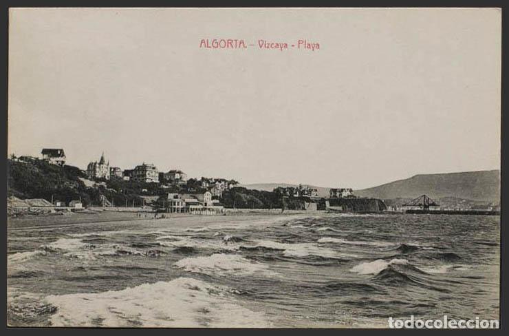 Postales: Vizcaya. ALGORTA. Playa. - Foto 1