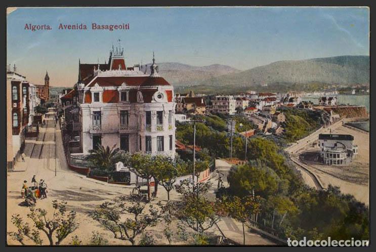 Postales: Vizcaya. ALGORTA. Avenida Basageoiti. - Foto 1