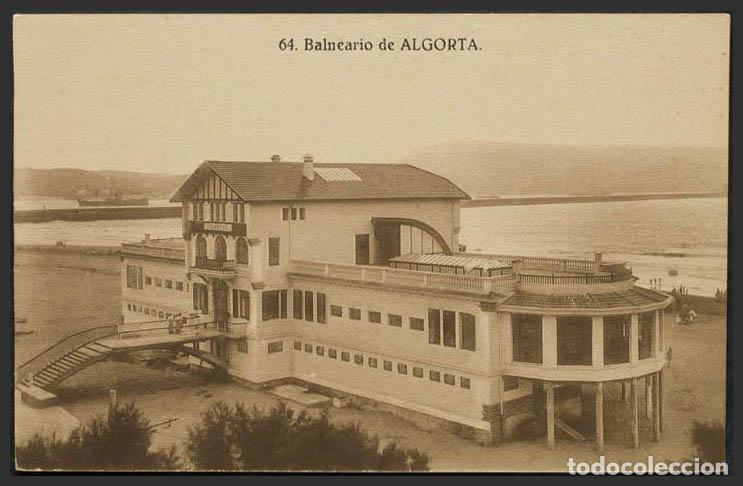 Postales: Vizcaya. ALGORTA. Balneario. - Foto 1