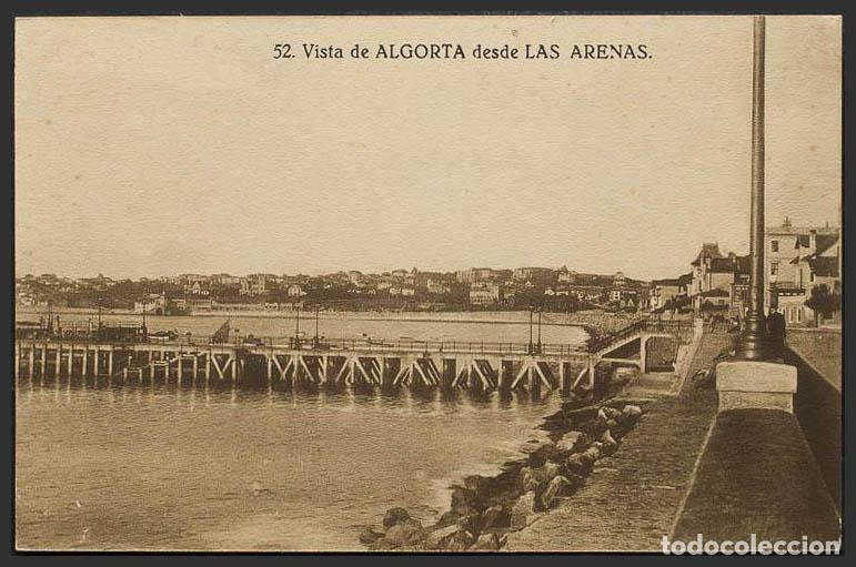 Postales: Vizcaya. ALGORTA. Vista desde Las Arenas. - Foto 1