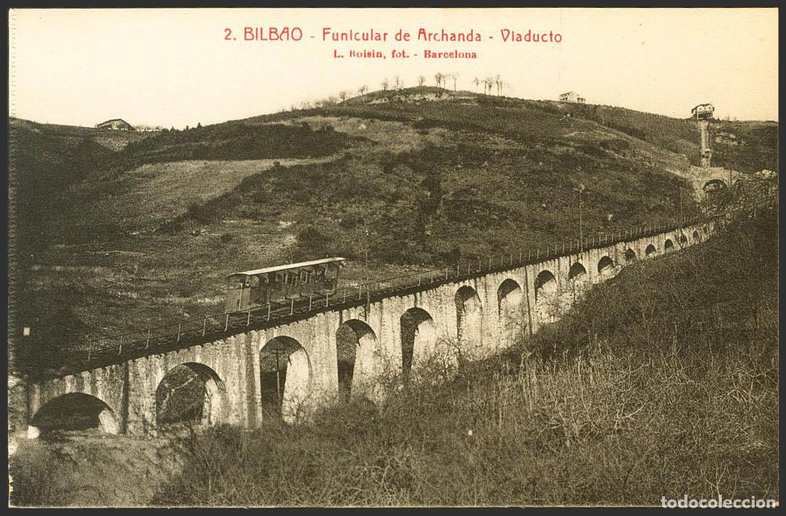 Postales: Vizcaya. BILBAO. Funicular de Archanda. Viaducto. - Foto 1