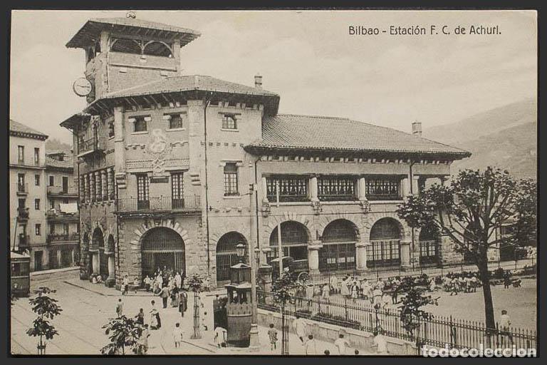 Postales: Vizcaya. BILBAO. Estaci&oacute;n de Achurl. - Foto 1
