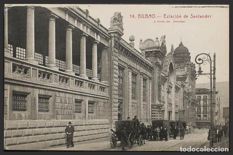 Postales: Vizcaya. BILBAO. Estaci&oacute;n de Santander. - Foto 1