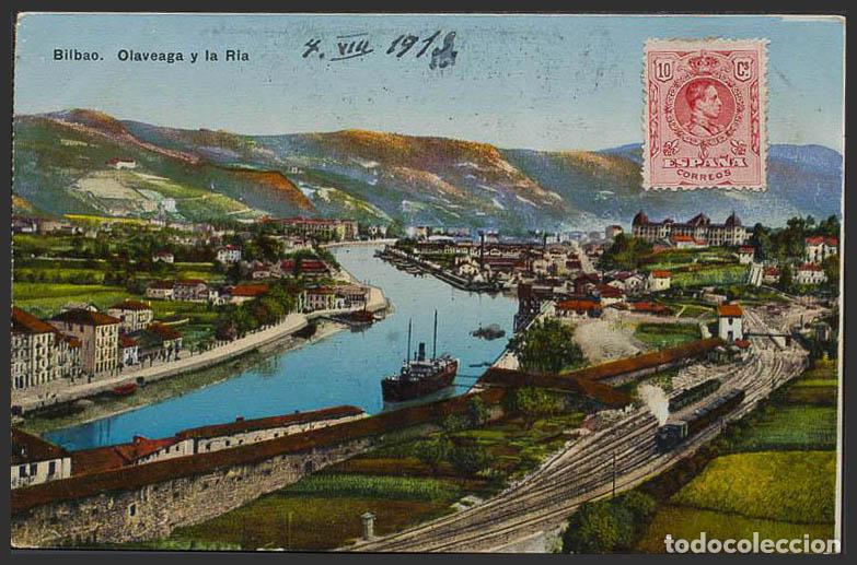 Postales: Vizcaya. BILBAO. Olaveaga y la R&iacute;a. - Foto 1