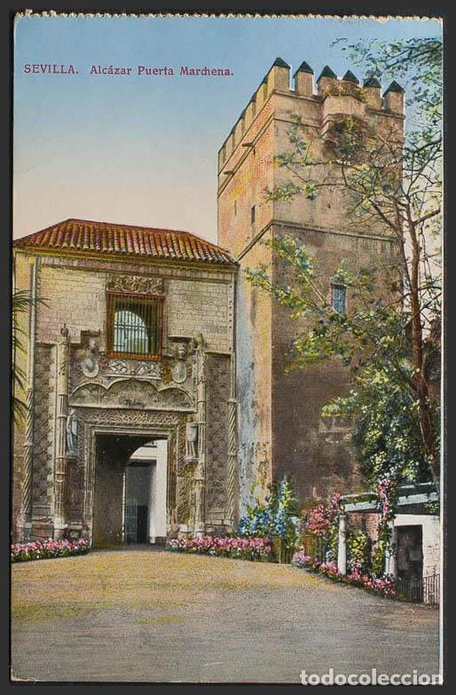 Postales: Sevilla. SEVILLA. Alc&aacute;zar. Puerta Marchena. - Foto 1