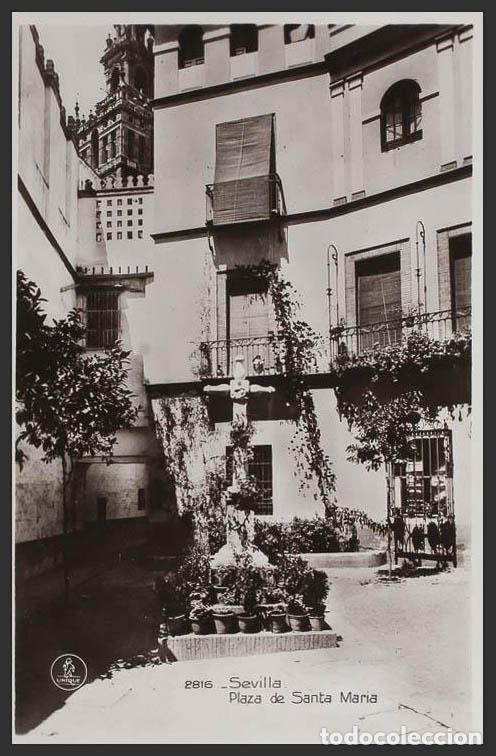 Postales: Sevilla. SEVILLA. Plaza de Santa Mar&iacute;a.