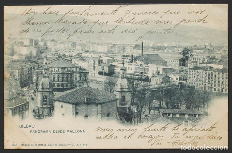 Postales: Vizcaya. BILBAO. Panorama desde Mallona. - Foto 1