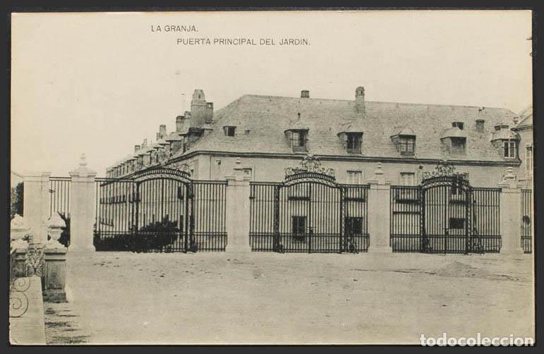 Postales: Segovia. LA GRANJA. Puerta principal del jard&iacute;n. - Foto 1