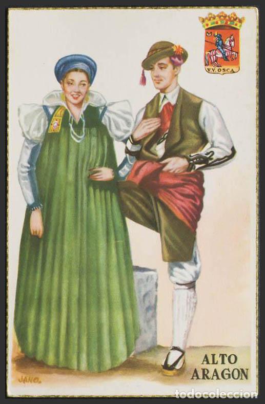 Postales: Huesca. Trajes regionales. - Foto 1
