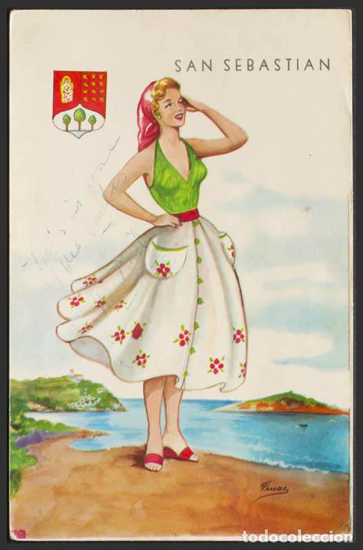 Postales: Guip&uacute;zcoa. SAN SEBASTIAN. Trajes regionales.