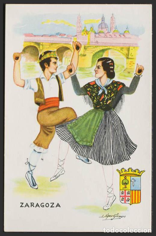Postales: Zaragoza. Trajes regionales. - Foto 1