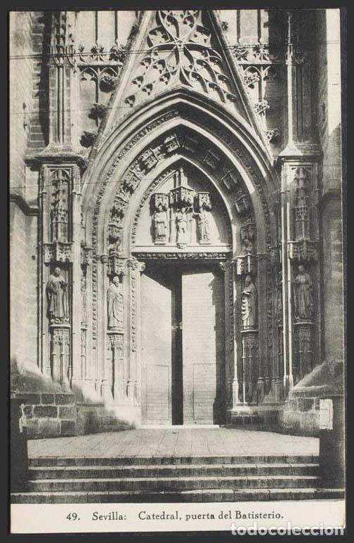 Postales: Sevilla. SEVILLA. Catedral. Puerta del Baptisterio. - Foto 1