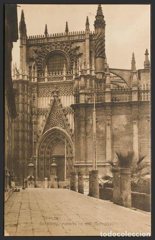 Postales: Sevilla. SEVILLA. Catedral. Puerta de San Cristobal. - Foto 1