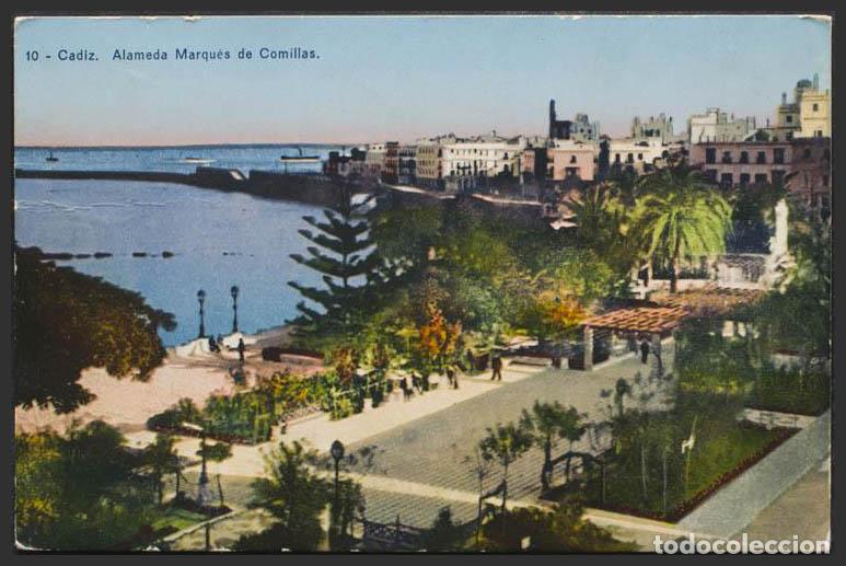 Postales: C&aacute;diz. CADIZ. Alameda Marqu&eacute;s de Comillas. - Foto 1