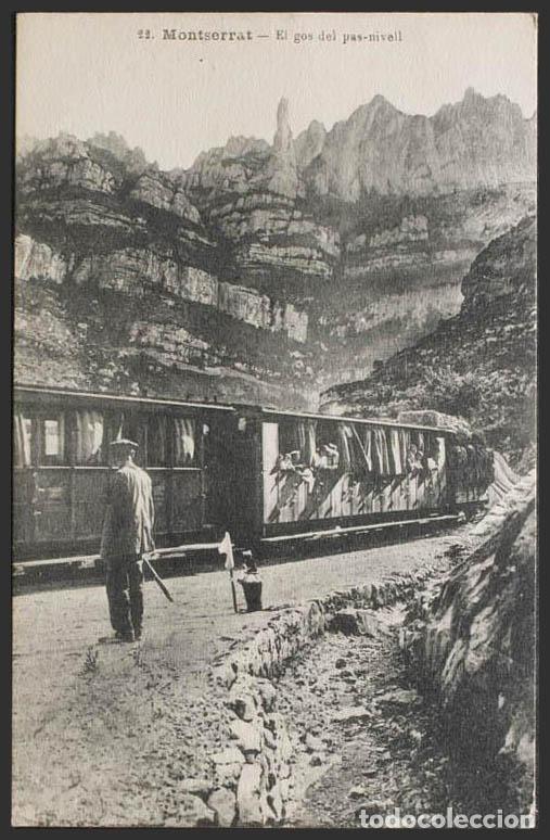 Postales: Barcelona. MONTSERRAT. El gos del pas-nivell. - Foto 1