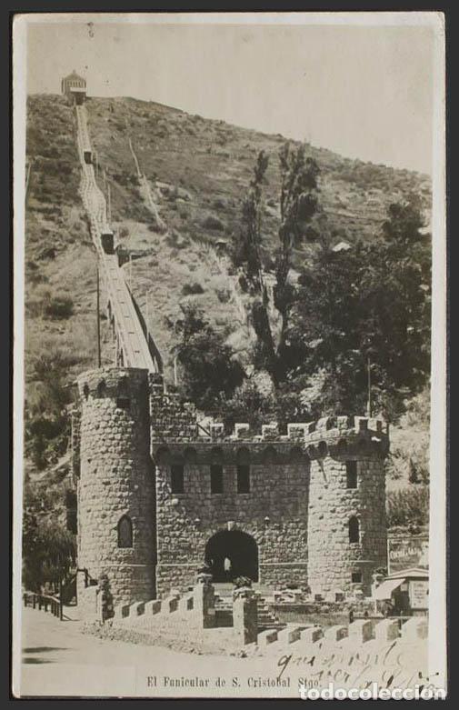 Postales: Chile. SANTIAGO. El Funicular de San Cristobal. - Foto 1