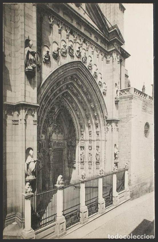 Postales: Toledo. TOLEDO. La Catedral. Puerta de los Leones. - Foto 1