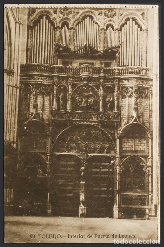Postales: Toledo. TOLEDO. La Catedral. Interior de la Puerta de los Leones. - Foto 1